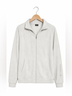 Spyder Velour Fleece Jacket – Women’s Medium – Cream Full-Zip